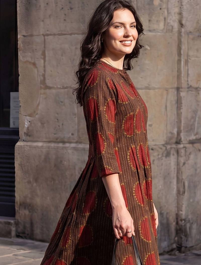 Women Ethnic Motifs Printed Regular  Cotton Kurta with Trousers