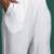 Plus Size White Embroidered Straight Kurta Trousers With Dupatta Set