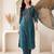 Women Ethnic Motifs Embroidered Regular Thread Work Pure Cotton Kurta with Trousers & With Dupatta