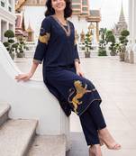 Ethnic Motifs Printed Regular Kurta with Trousers