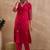 Women Ethnic Motifs Embroidered Cotton Kurta with Trousers