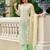Floral Embroidered Sequinned Straight Organza Kurta With Trousers And Dupatta