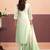 Floral Embroidered Sequinned Straight Organza Kurta With Trousers And Dupatta