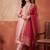 Women Ethnic Motifs Embroidered Regular Sequinned Kurta with Trousers & With Dupatta