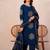Women Ethnic Motifs Printed Regular Sequinned  Cotton Kurta with Trousers & With Dupatta