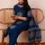 Women Ethnic Motifs Printed Regular Sequinned  Cotton Kurta with Trousers & With Dupatta