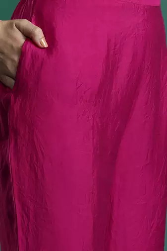 Embroidered Panelled Kurta with Trousers