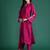 Embroidered Panelled Kurta with Trousers