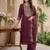 Women Ethnic Motifs Embroidered Regular Thread Work Liva Kurta with Trousers & With Dupatta