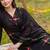 Women Floral Printed Regular Thread Work Cotton Kurta with Trousers & Dupatta