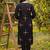 Women Floral Printed Regular Thread Work Cotton Kurta with Trousers & Dupatta
