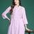 Floral Embroidered Thread Work  Cotton Kurta with Trousers
