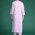 Floral Embroidered Thread Work  Cotton Kurta with Trousers