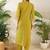 Women Floral Embroidered Regular Thread Work  Cotton Kurta with Trousers