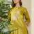 Women Floral Embroidered Regular Thread Work  Cotton Kurta with Trousers