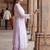 Women Floral Embroidered Tiered Thread Work Kurta with Trousers & Dupatta
