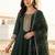 Women Ethnic Motifs Embroidered Panelled Thread Work Kurta with Trousers & With Dupatta