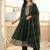 Women Ethnic Motifs Embroidered Panelled Thread Work Kurta with Trousers & With Dupatta
