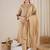 Women Yoke Design Embroidered Cotton Kurta with Trousers & Dupatta