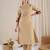 Women Yoke Design Embroidered Cotton Kurta with Trousers & Dupatta