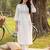 Women Floral Embroidered Regular Thread Work Pure Cotton Kurta with Trousers