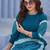 Women Printed Regular Thread Work Pure Cotton Kurta with Trousers