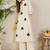 Floral Embroidered Mandarin Collar Thread Work  Cotton A-Line Kurta & Palazzo