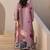 Striped A-Line Pure Cotton Kurta With Trousers