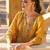 Floral Embroidered Regular Thread Work  Cotton Kurta with Trousers & Dupatta