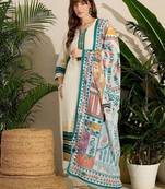Ethnic Motifs Embroidered Thread Work Kurta with Trousers & With Dupatta