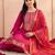 Women Ethnic Motifs Regular Kurta with Trousers & With Dupatta