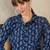 Geometric Printed Shirt Collar A-Line  Cotton Kurta With Palazzos