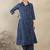 Geometric Printed Shirt Collar A-Line  Cotton Kurta With Palazzos