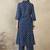 Geometric Printed Shirt Collar A-Line  Cotton Kurta With Palazzos