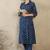 Geometric Printed Shirt Collar A-Line  Cotton Kurta With Palazzos