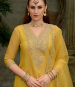 Ethnic Motifs Embroidered Kurta with Trousers & Dupatta
