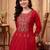 Women Ethnic Motifs Embroidered Empire Thread Work Kurta with Trousers & With Dupatta