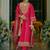 Women Ethnic Motifs Embroidered V-Neck A-Line Kurta with Trousers & Dupatta