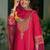 Women Ethnic Motifs Embroidered V-Neck A-Line Kurta with Trousers & Dupatta