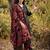Women Ethnic Motifs Regular Thread Work  Cotton Kurta with Trousers & With Dupatta