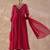 Ethnic Motifs Printed Georgette Anarkali Kurta With Trousers & Dupatta