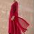 Ethnic Motifs Printed Georgette Anarkali Kurta With Trousers & Dupatta