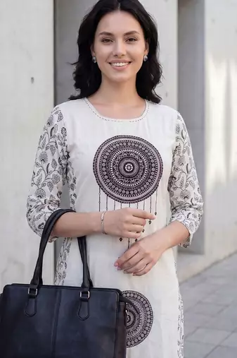 Women Ethnic Motifs Printed Regular  Cotton Kurta with Trousers & With Dupatta