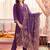 Women Ethnic Motifs Regular Thread Work Kurta with Trousers & With Dupatta