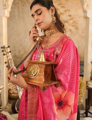 Women Ethnic Motifs Embroidered Kurta with Trousers & Dupatta 5