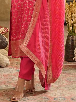 Women Ethnic Motifs Embroidered Kurta with Trousers & Dupatta 7