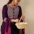 Ethnic Motifs Embroidered Thread Work Straight Kurta With Trousers & Dupatta