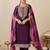 Ethnic Motifs Embroidered Thread Work Straight Kurta With Trousers & Dupatta