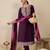 Ethnic Motifs Embroidered Thread Work Straight Kurta With Trousers & Dupatta