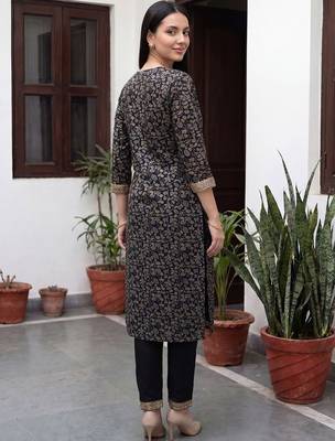 Women Ethnic Motifs Printed Regular  Cotton Kurta with Trousers & With Dupatta 3